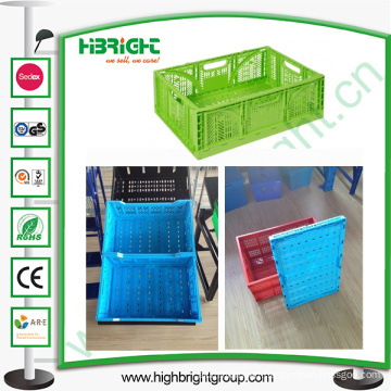 Leak Resistant Lids Attached Logistic Plastic Storage Crates